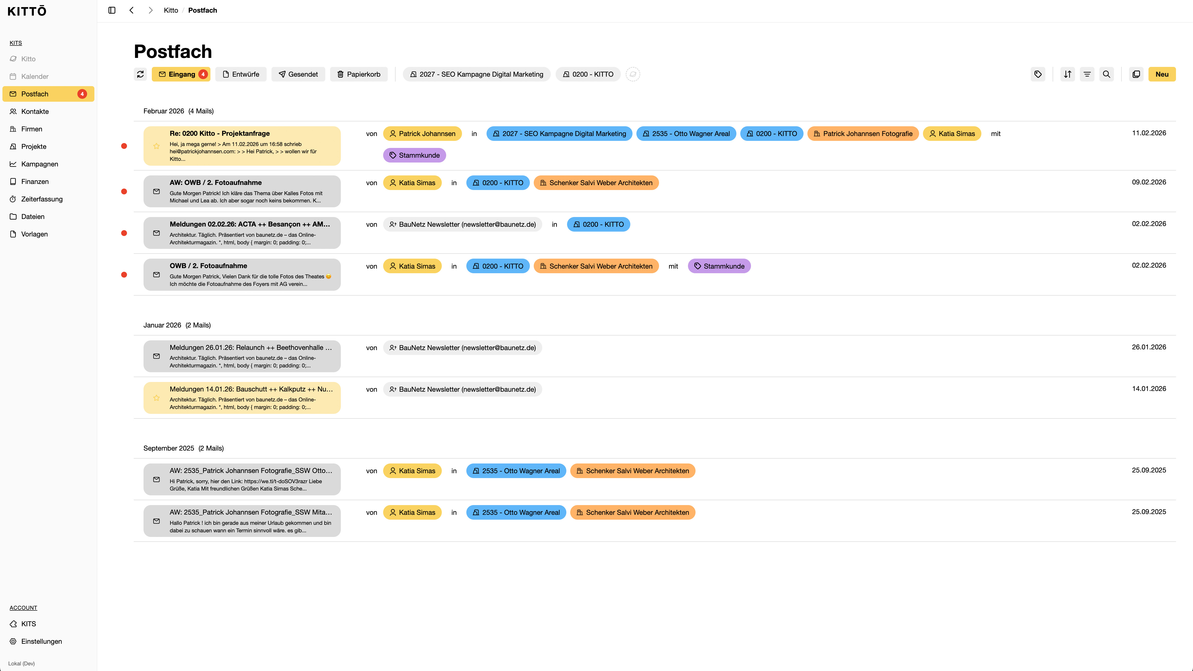 KITTO Projektübersicht